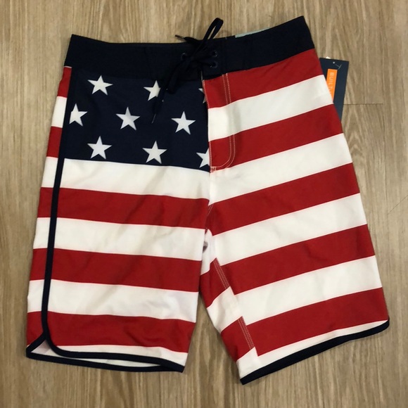 old navy american flag swim trunks